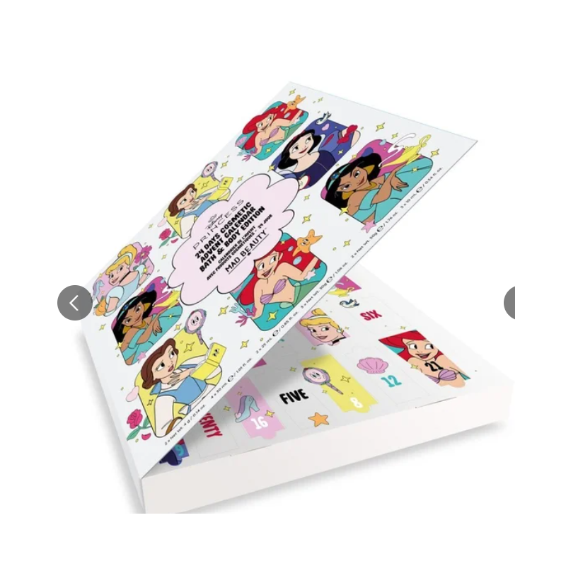 Calendrier de l'avent 24 jours Soin corps et bain Les Princesses - Disney