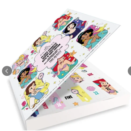 Calendrier de l'avent 24 jours Soin corps et bain Les Princesses - Disney