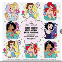 Calendrier de l'avent 24 jours Soin corps et bain Les Princesses - Disney