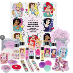 Calendrier de l'avent 24 jours Soin corps et bain Les Princesses - Disney