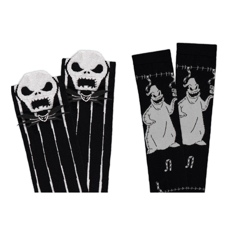 Pack de 2 paires de chaussettes 'Glow in the Dark' (T39-42) etrange noel de monsieur jack disney