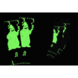 Pack de 2 paires de chaussettes 'Glow in the Dark' (T39-42) etrange noel de monsieur jack disney
