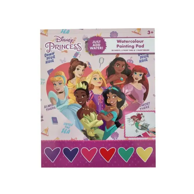 Bloc de peinture aquarelle Princesses Disney