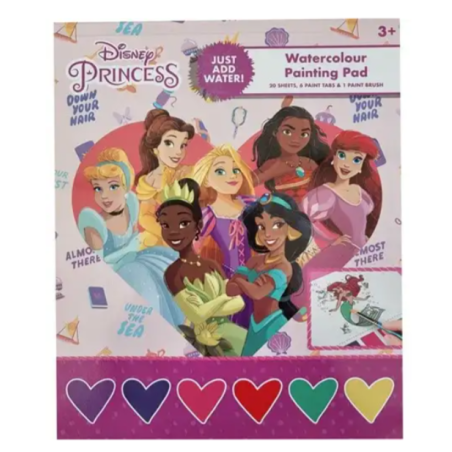 Bloc de peinture aquarelle Princesses Disney