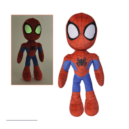 MARVEL - Peluche Spider-Man - Phosphorescent - 50 cm