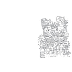 Coloriage Boutiques du monde
