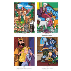 Coloriages mystères Disney - Portraits de famille