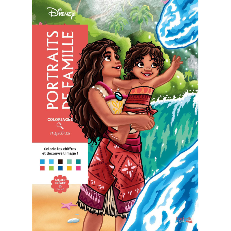 Coloriages mystères Disney - Portraits de famille