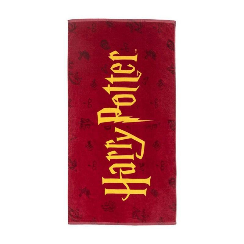 serviette de plage Harry Potter rouge