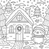 Coloriage Cozy Colo Hiver douillet