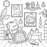 Coloriage Cozy Colo Hiver douillet