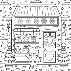 Coloriage Cozy Colo Hiver douillet