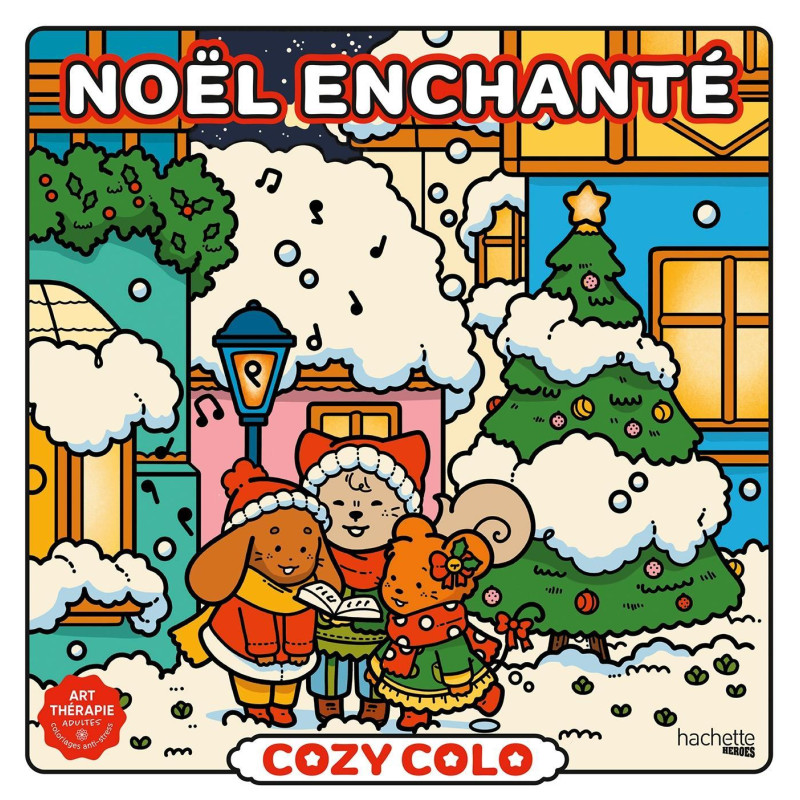 Coloriage Cozy Noël enchanté