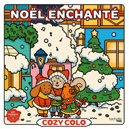 Coloriage Cozy Noël enchanté