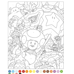 Coloriages par numéro - Jeux vidéo