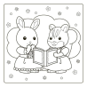 Cozy Colo Sylvanian Families - Mes coloriages - Amis cosy
