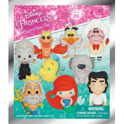 BLIND BAG LA PETITE SIRENE - Series 1 - 3D Foam Bag Clip DISNEY