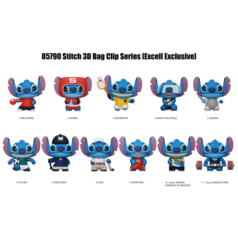 Blind Bag 3D Foam Bag Clip Stitch Sport - Series 1 - Disney
