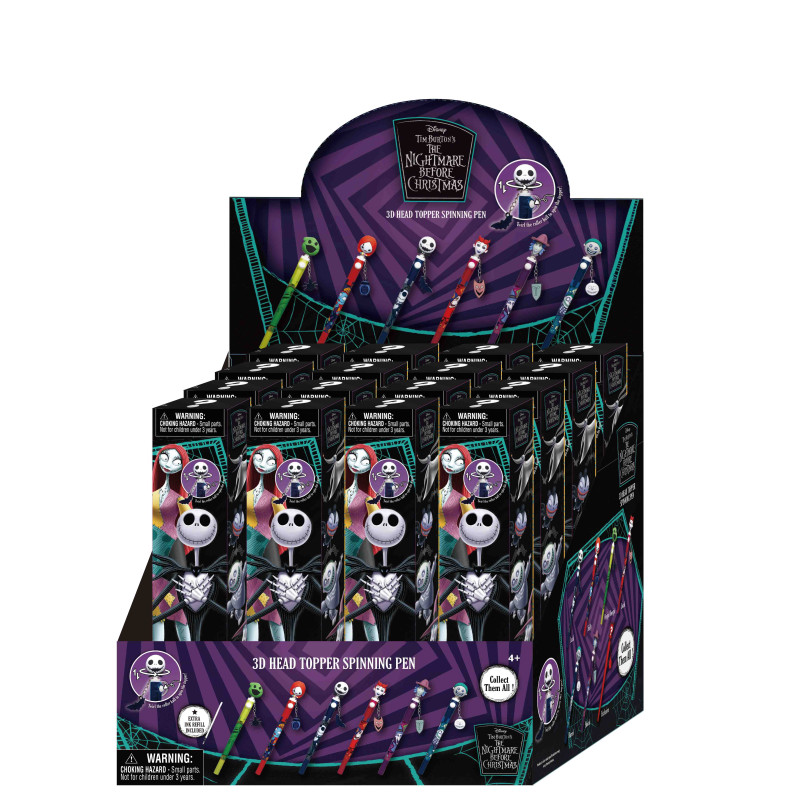 Blind box ETRANGE NOEL DE MONSIEUR JACK 3D Head Topper Spinning Stylo - Disney