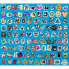 MICKEY & AMIS - Set de 100 Stickers