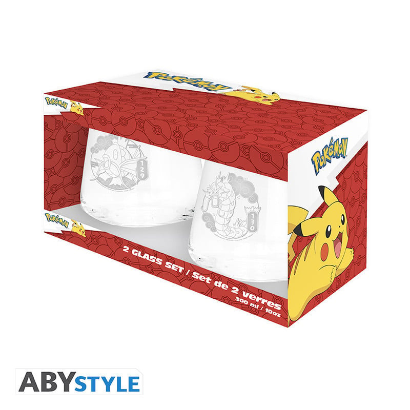 POKEMON - Magicarpe & Léviator - Set de 2 Verres 300ml