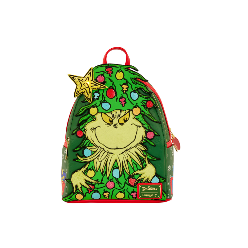 Sac à dos Loungefly Dr. Seuss Holiday Le Grinch 26 cm