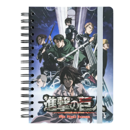 CARNET COUVERTURE RIGIDE A5 L'ATTAQUE DES TITANS