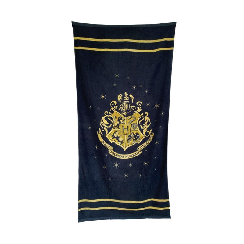 Serviette de Bain Poudlard or et noir - Harry Potter