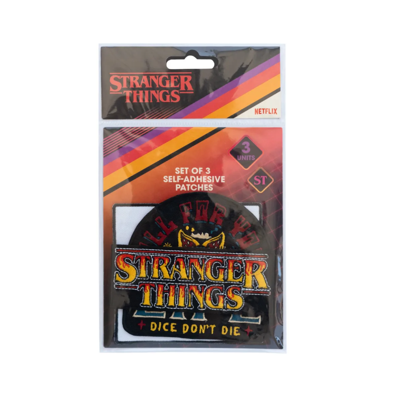 SET DE 3 PATCHES STRANGER THINGS - ICÔNES