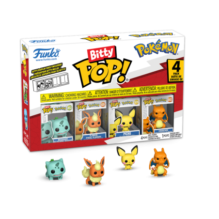 Bitty Pop Pack de 4 - Bulbizarre POKEMON