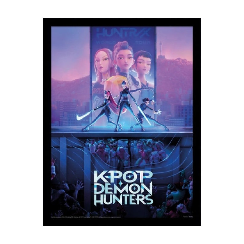 K-POP DEMON HUNTERS - Key Art - Impression Encadrée 45x35cm