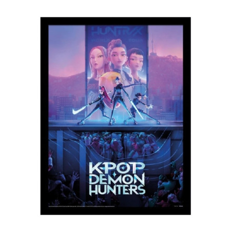 K-POP DEMON HUNTERS - Key Art - Impression Encadrée 45x35cm