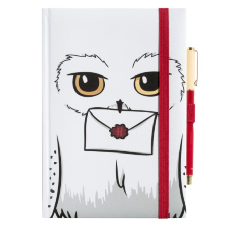 CARNET PREMIUM A5 AVEC STYLO HARRY POTTER HEDWIGE