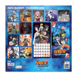 CALENDRIER 2026 30X30 NARUTO SHIPPUDEN