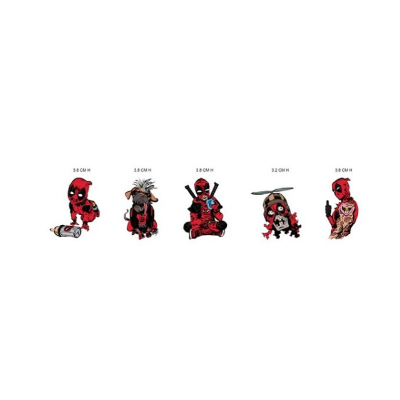 SET DE 5 PINS MARVEL DEADPOOL