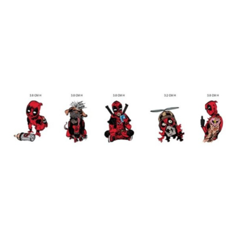 SET DE 5 PINS MARVEL DEADPOOL