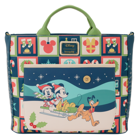 DISNEY - Mickey & Minnie "Holiday" - Tote Bag LoungeFly