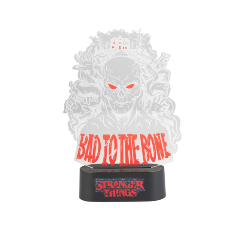 LAMPE DE TABLE À LED STRANGER THINGS BAD TO THE BONE