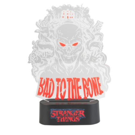 LAMPE DE TABLE À LED STRANGER THINGS BAD TO THE BONE