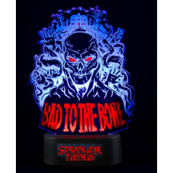 LAMPE DE TABLE À LED STRANGER THINGS BAD TO THE BONE
