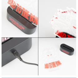 LAMPE DE TABLE À LED STRANGER THINGS BAD TO THE BONE