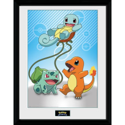 POKEMON - Collector Print 30X40 - Kanto Starters
