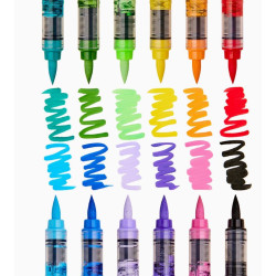 SET DE 12 FEUTRES ACRYLIQUE ESSENTIEL KINGART