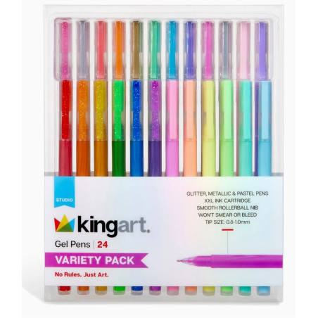 PACK DE 24 STYLOS GEL
