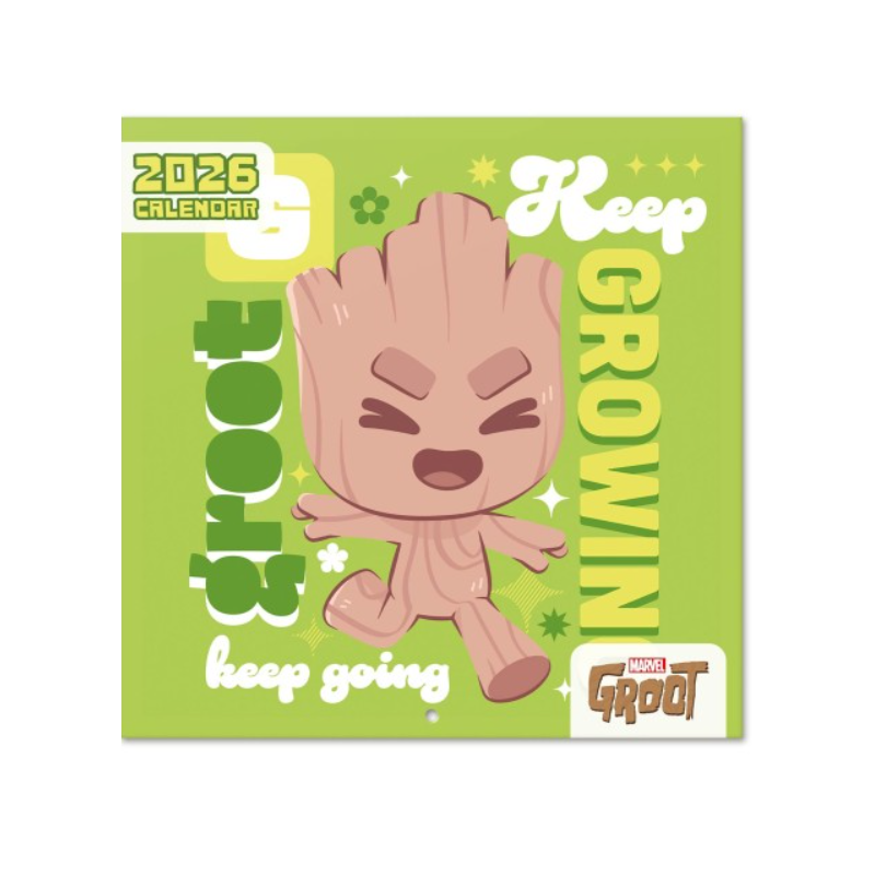 CALENDRIER 2026 30X30 MARVEL JE SUIS GROOT