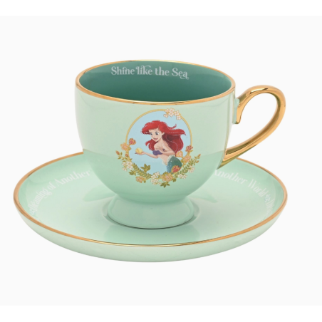 Tasse et Soucoupe de Thé Princesse Pastel Disney - Ariel