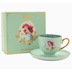 Tasse et Soucoupe de Thé Princesse Pastel Disney - Ariel