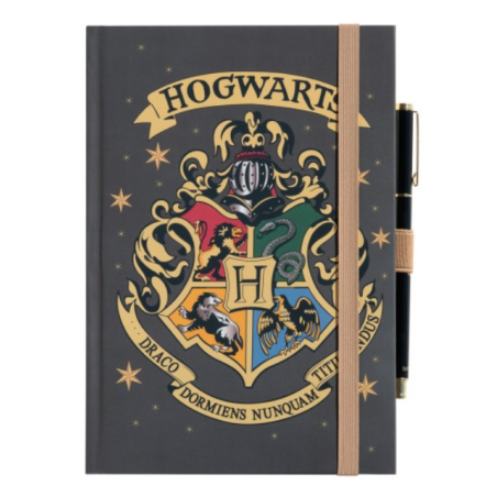 CARNET PREMIUM A5 AVEC STYLO HARRY POTTER POUDLARD