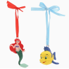 Ensemble de 2 décorations suspendues Disney Ariel et Polochon