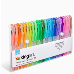 SET de Stylos gel 24 couleurs pastel